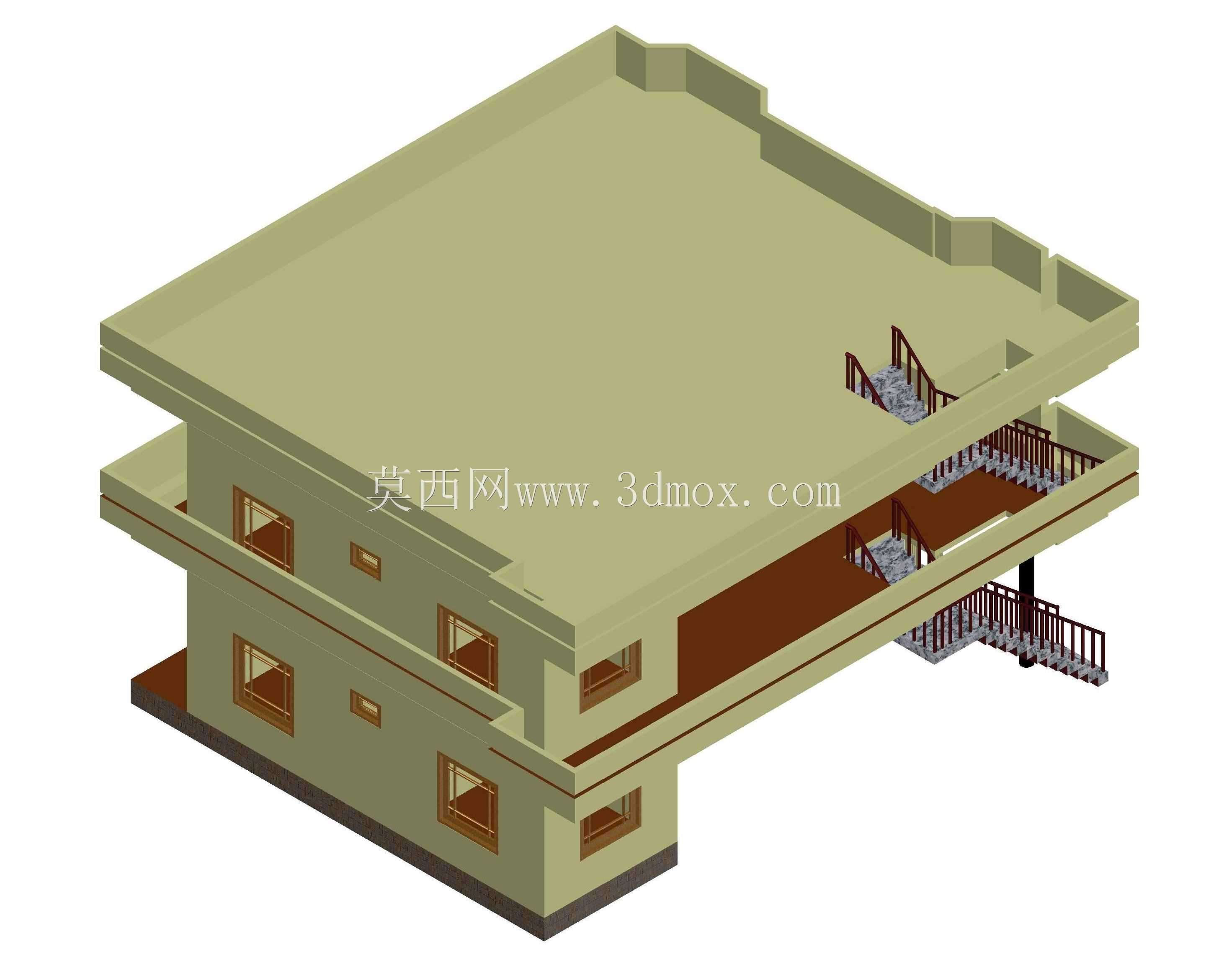 AutoCAD 2013中的3D Banglow