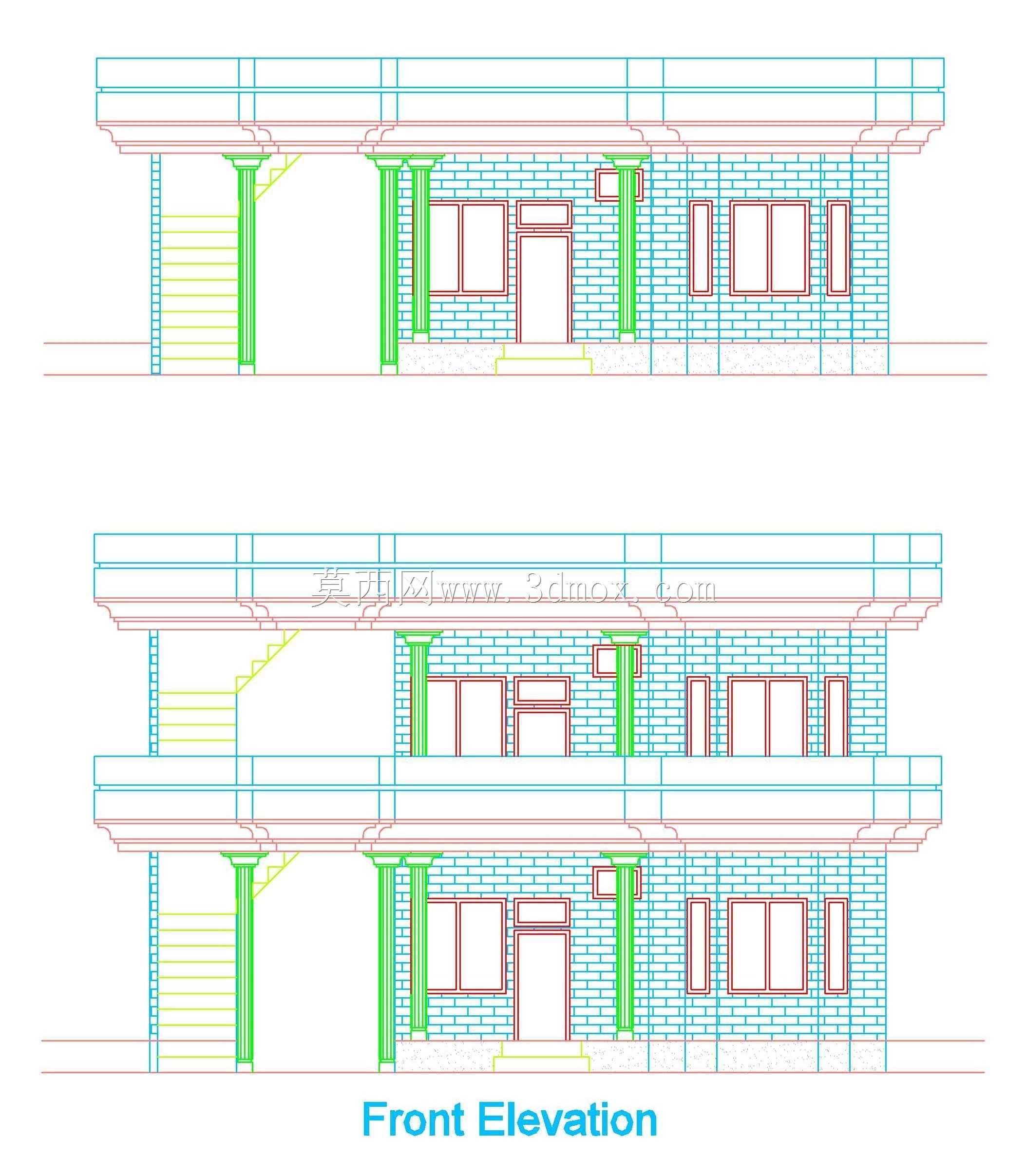 AutoCAD 2013中的3D Banglow