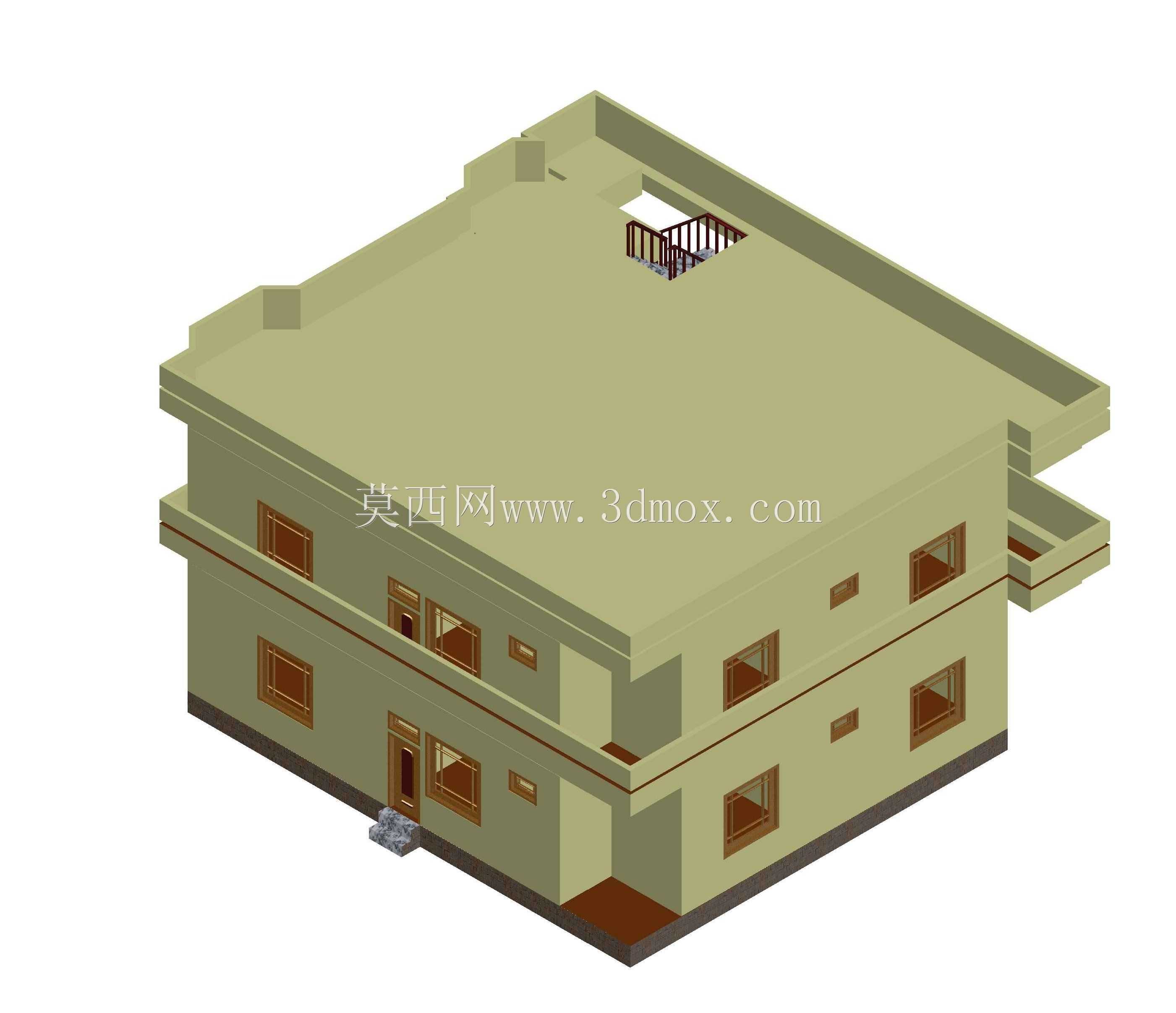 AutoCAD 2013中的3D Banglow