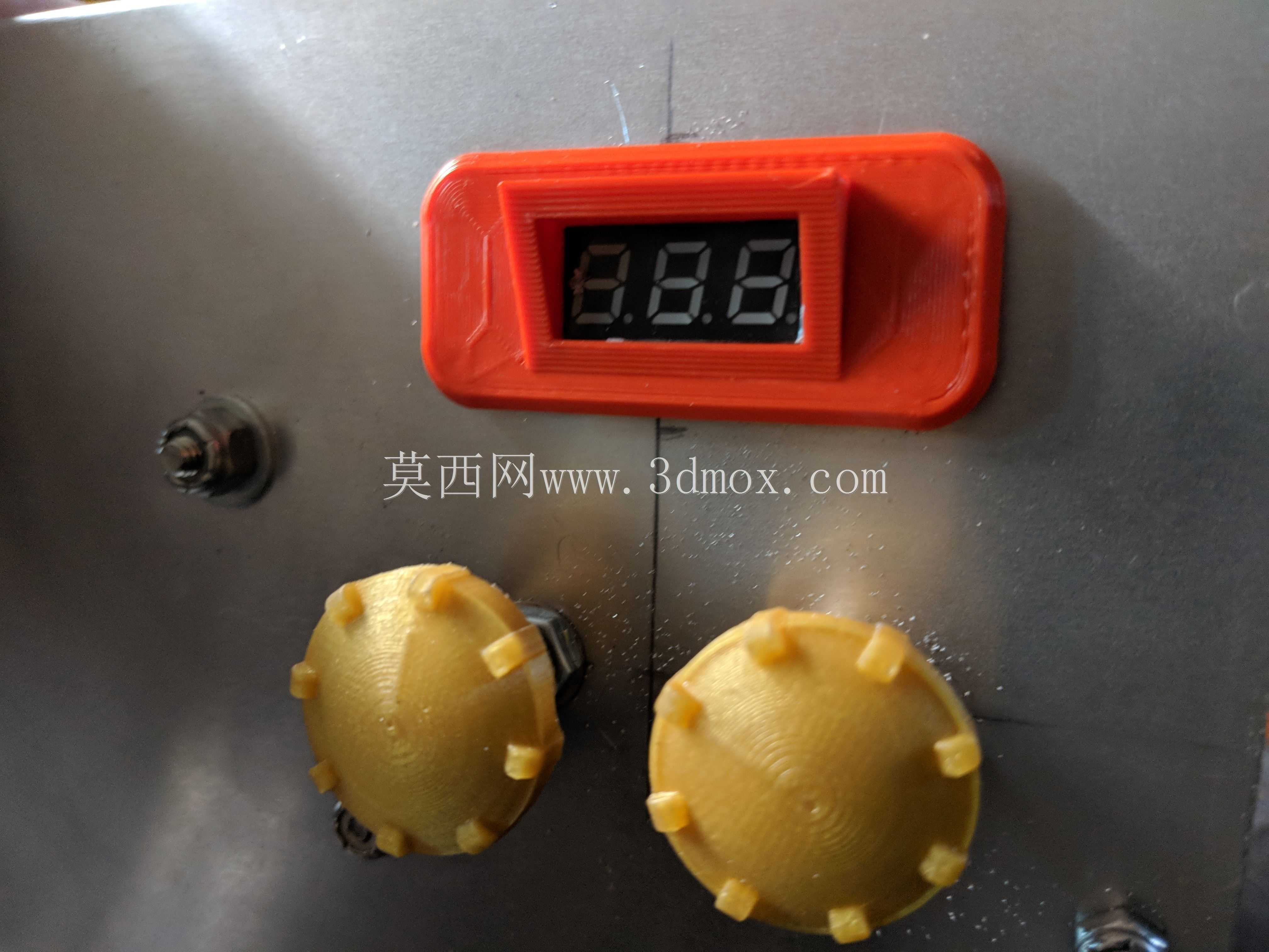 带面板安装挡板的迷你电压表外壳