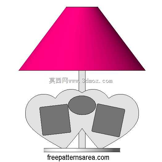 木制相框桌子灯罩平面图