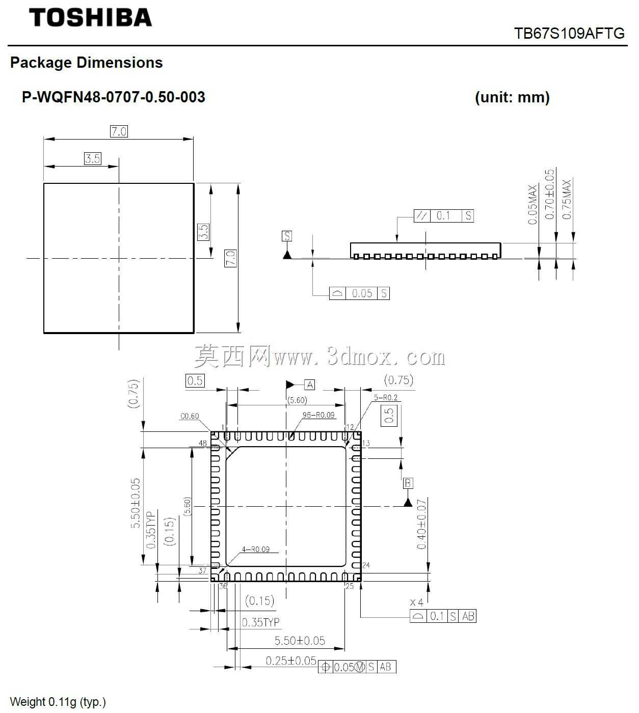 ����P-WQFN48-0707-0.50-003��QFN48��