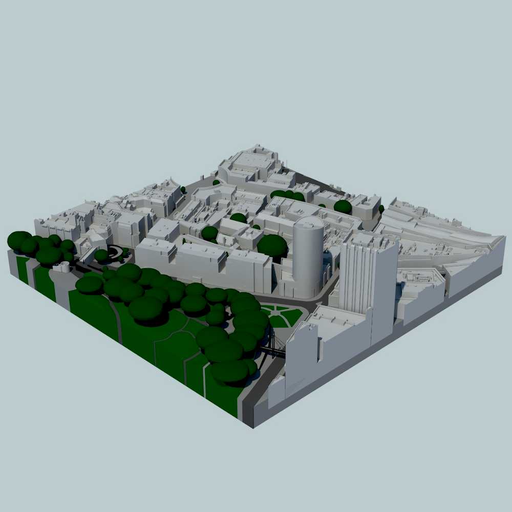 三维布里斯托尔样品400 x 400米