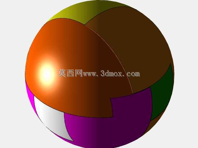 迷你彩色球6块拼图钥匙链