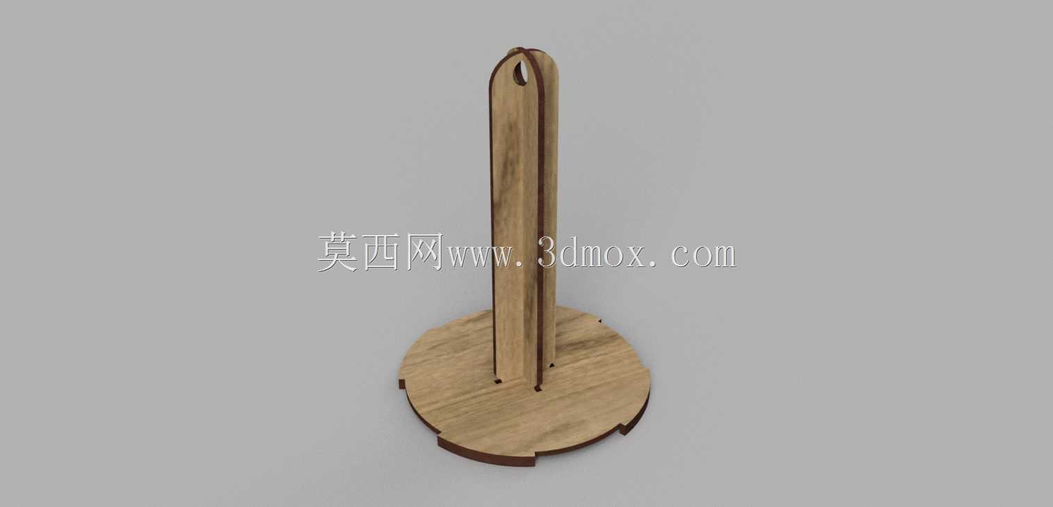 使用激光切割木材的空3D打印灯丝线轴管理器