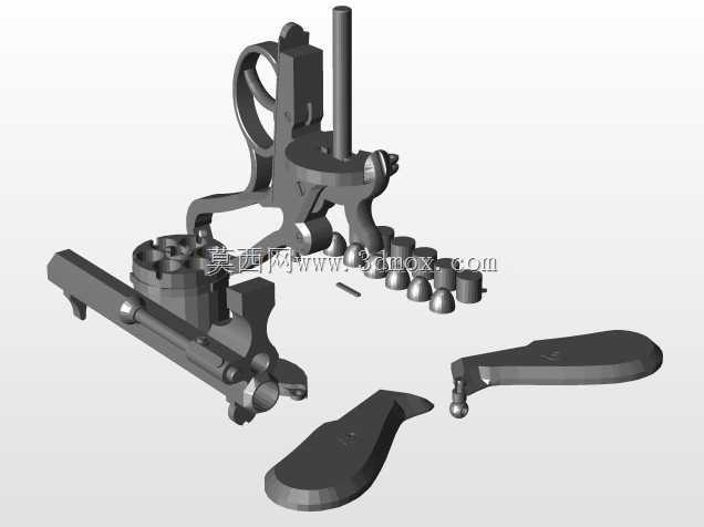Lefaucheux M1858������12����6������ǹ�ܣ�3D��ӡ�׼����ǹ��