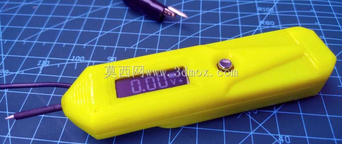 DIY微型电压表探头0-40v V2020。自动融合。