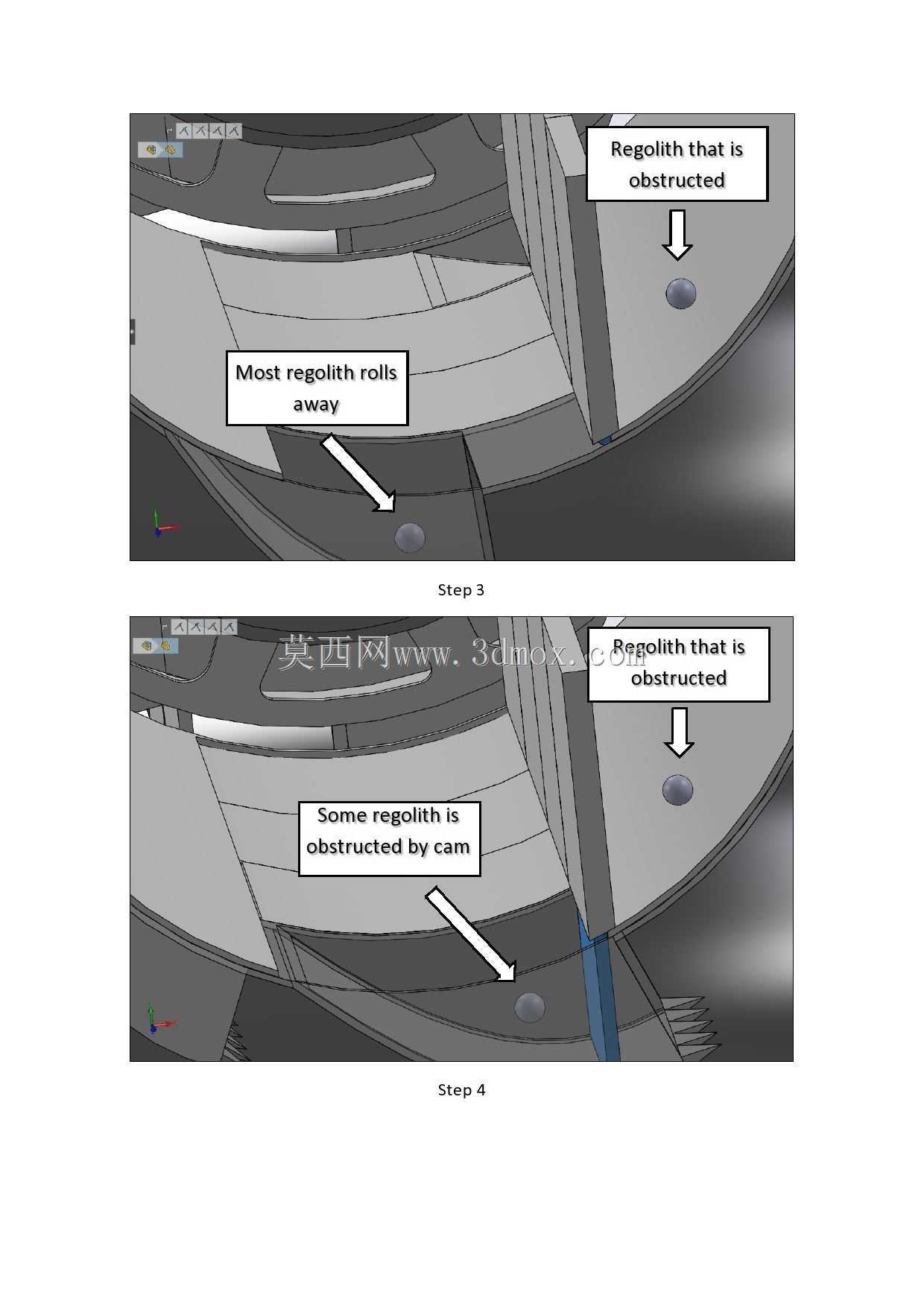 带可移动铲斗附件的RASSOR 2
