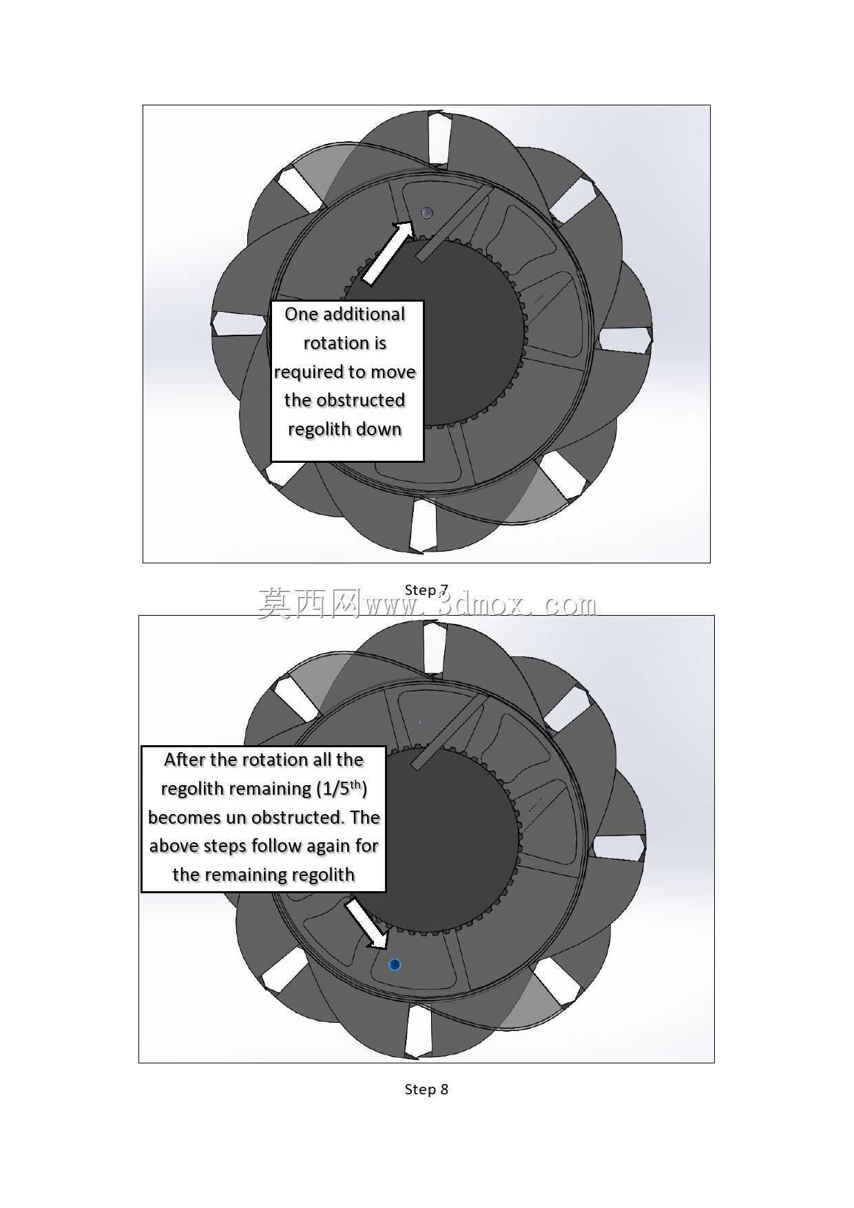 带可移动铲斗附件的RASSOR 2