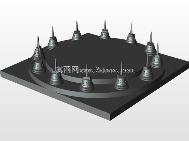 佛塔照亮了道路