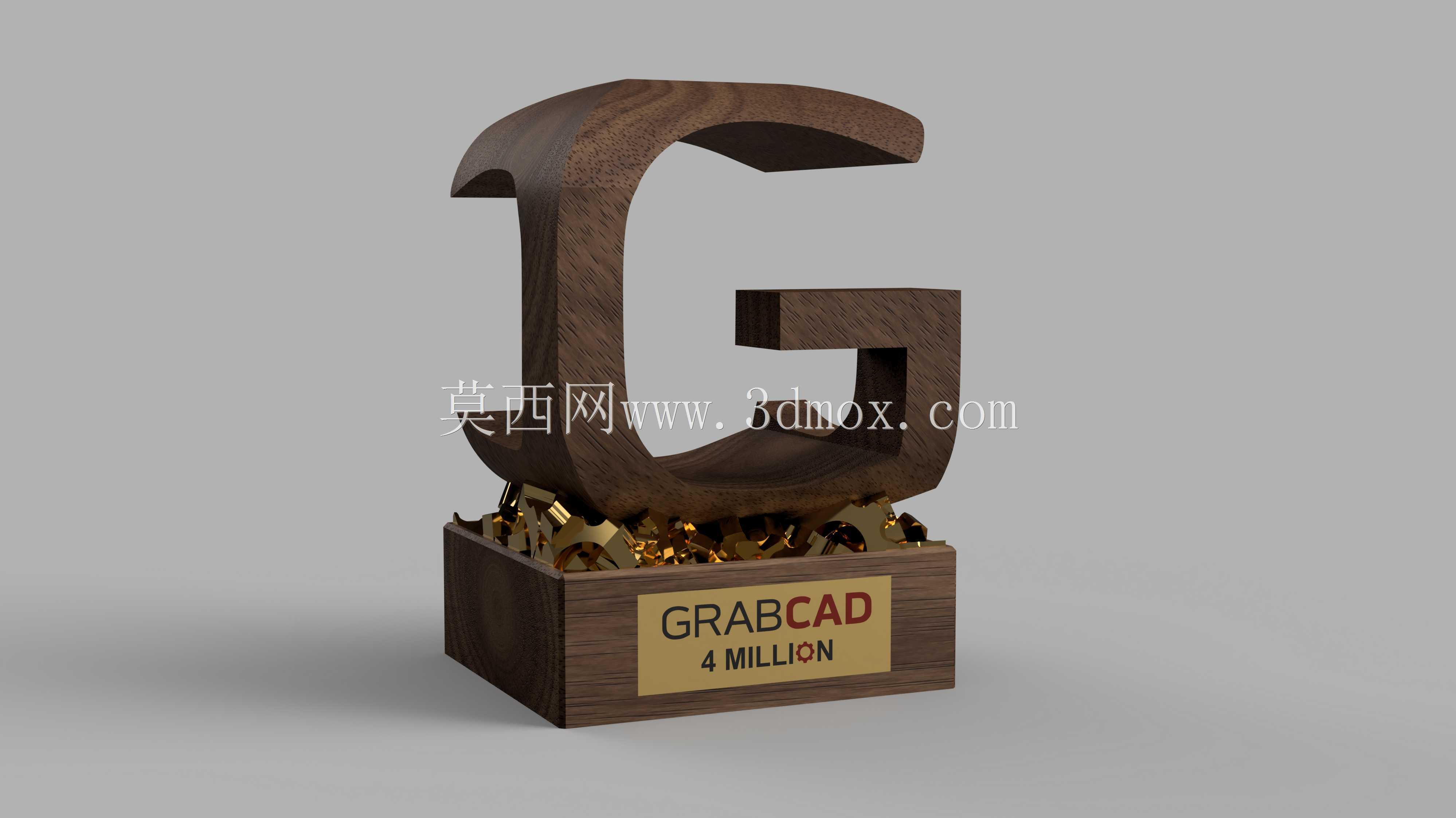 交叉字母奖杯