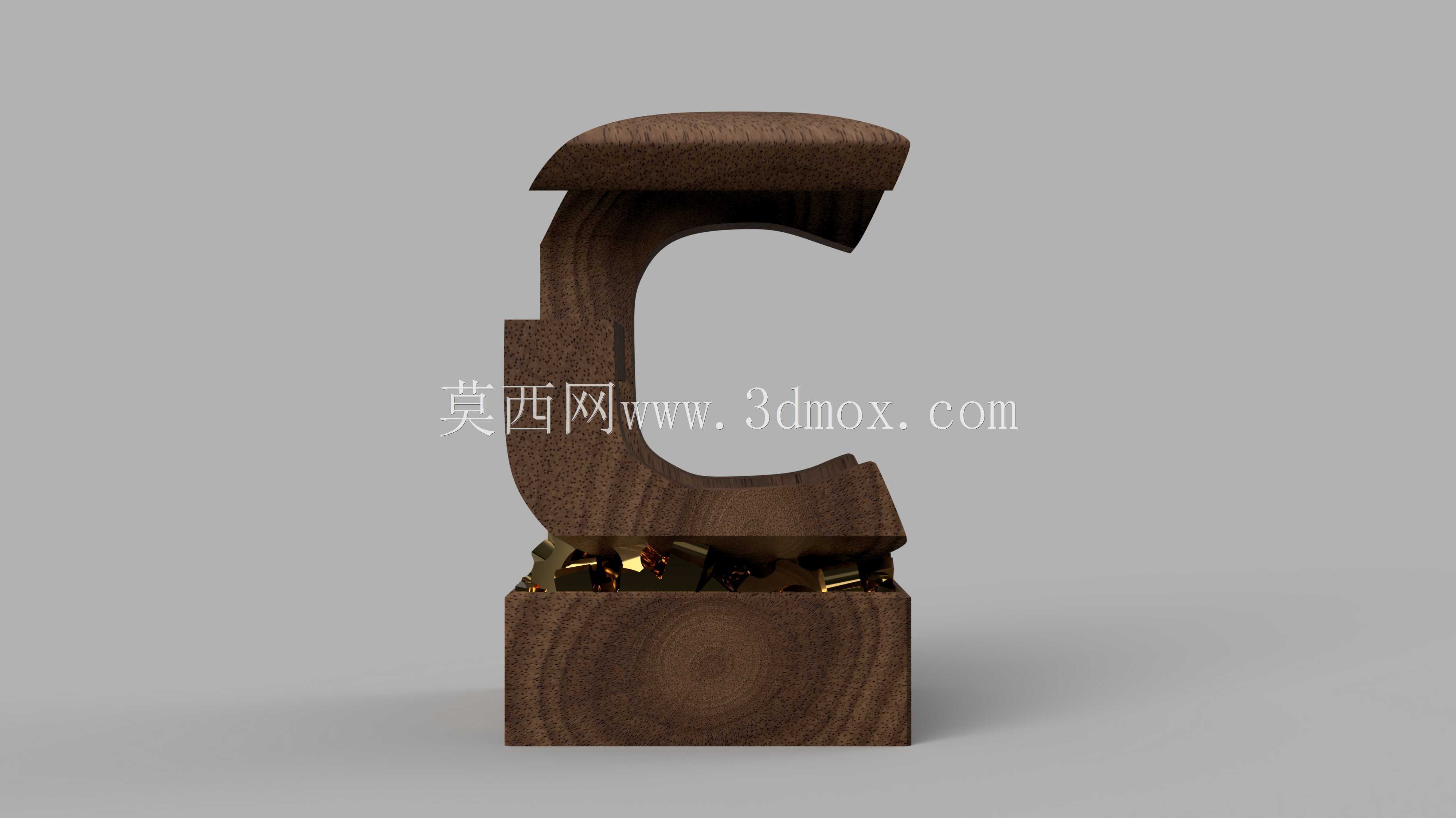 交叉字母奖杯