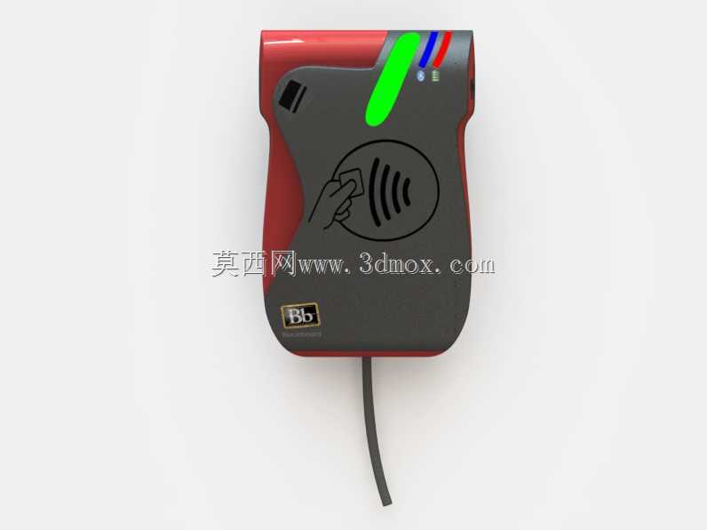 符合人体工程学的NFC和磁条读卡器