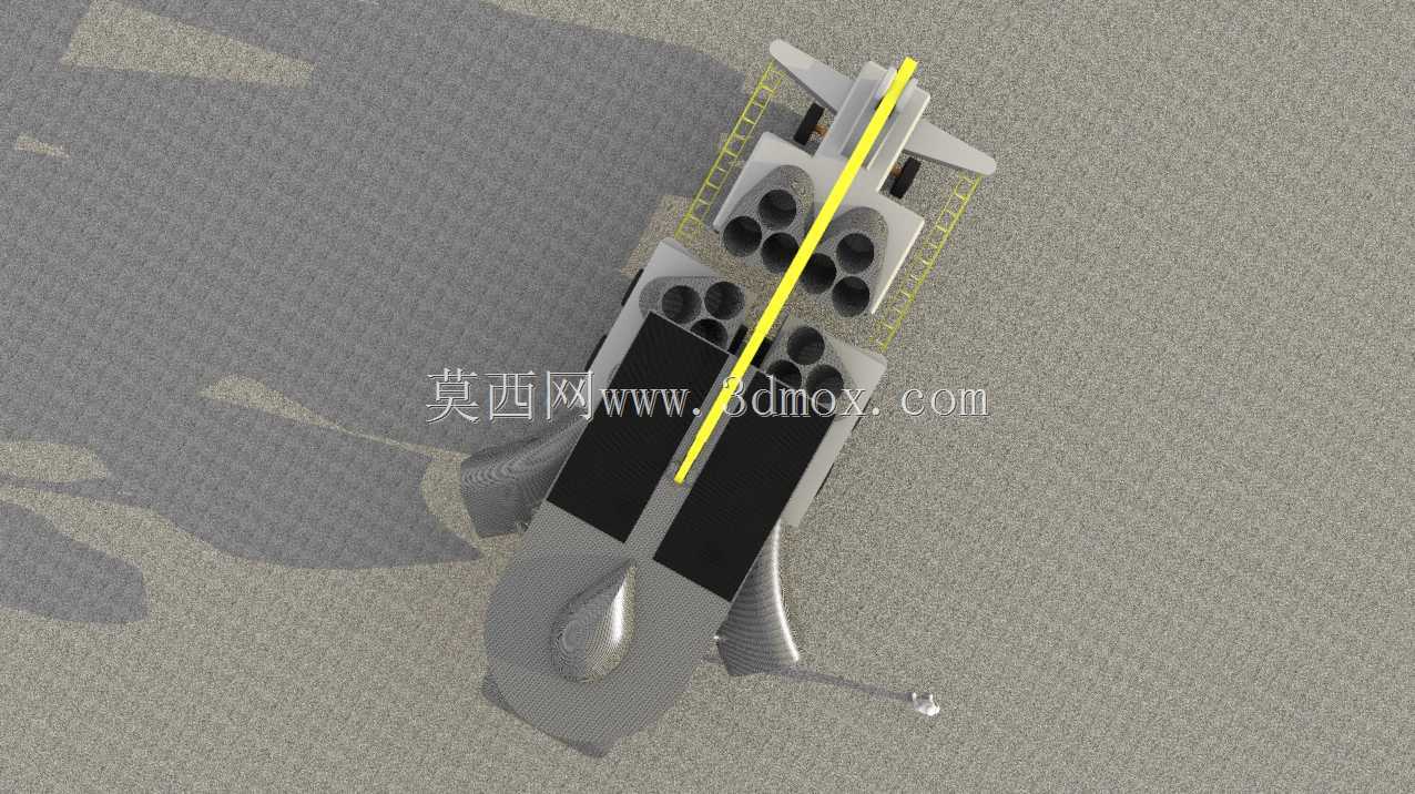 结构式起重机-充气支撑月球门架