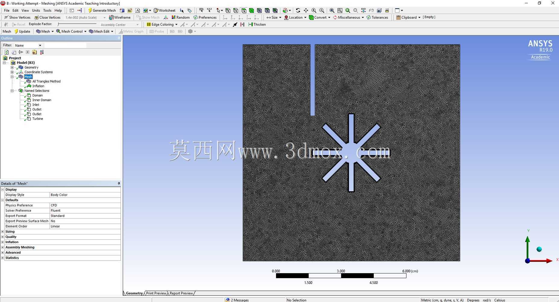 ANSYS Fluent�����ɶ��յ����ֿ�ת
