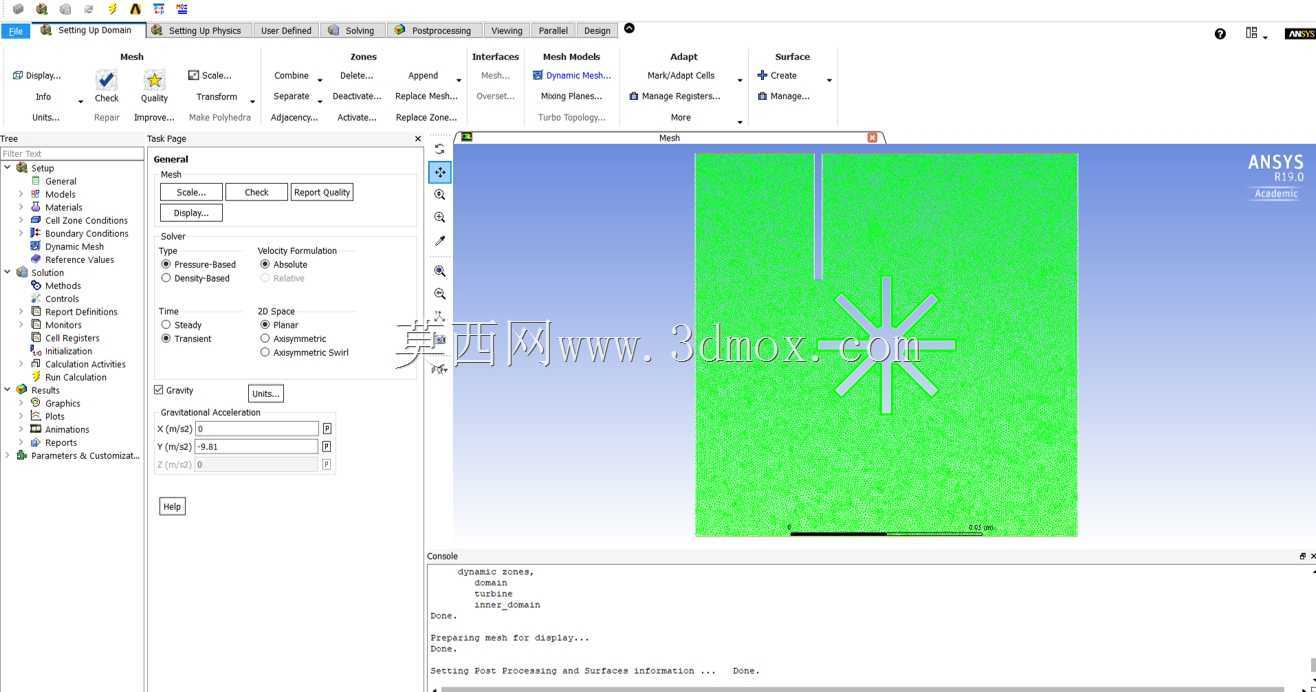 ANSYS Fluent�����ɶ��յ����ֿ�ת