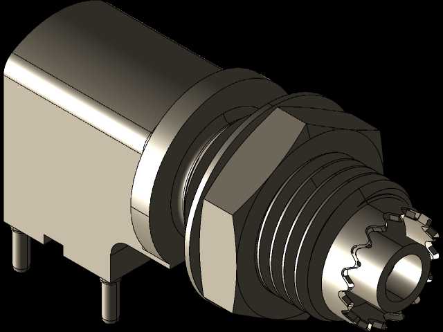 Amphenol mini UHF 2.5 GHz直角PCB插座连接器