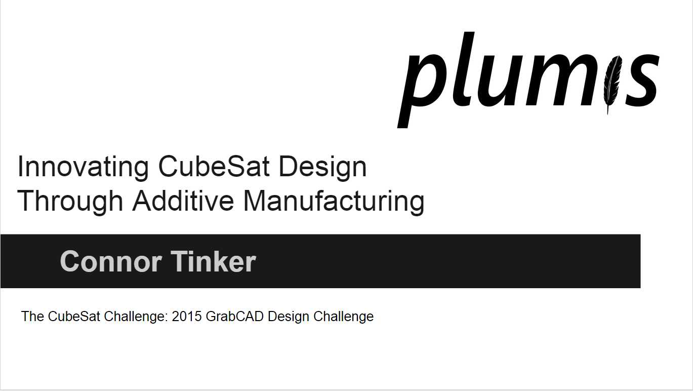 ���ӣ�Connor Tinker�ύ��CubeSat�����ս