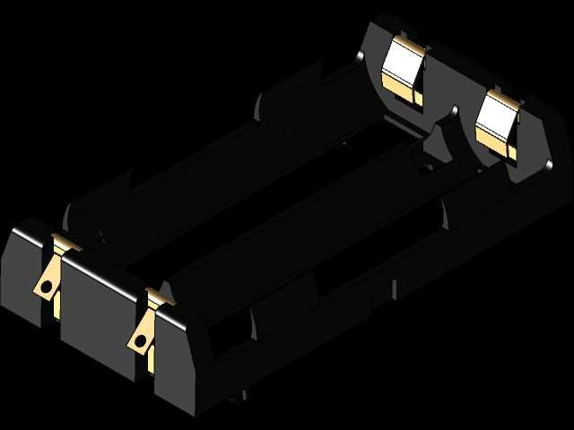 Keystone Electronics 18650双电池支架(S-Tab)