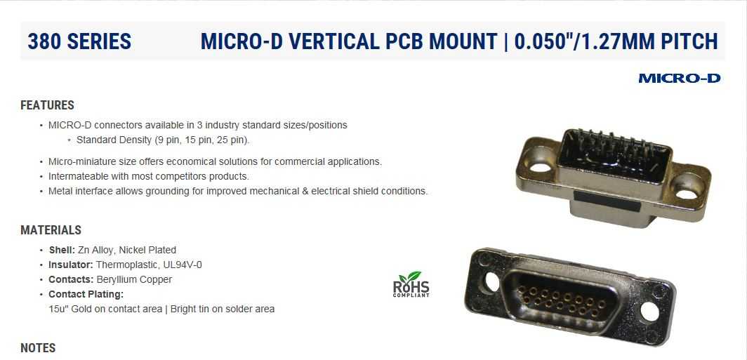 Norcomp 380��MICRO-Dϵ�У�9·PCB D-sub��������������������