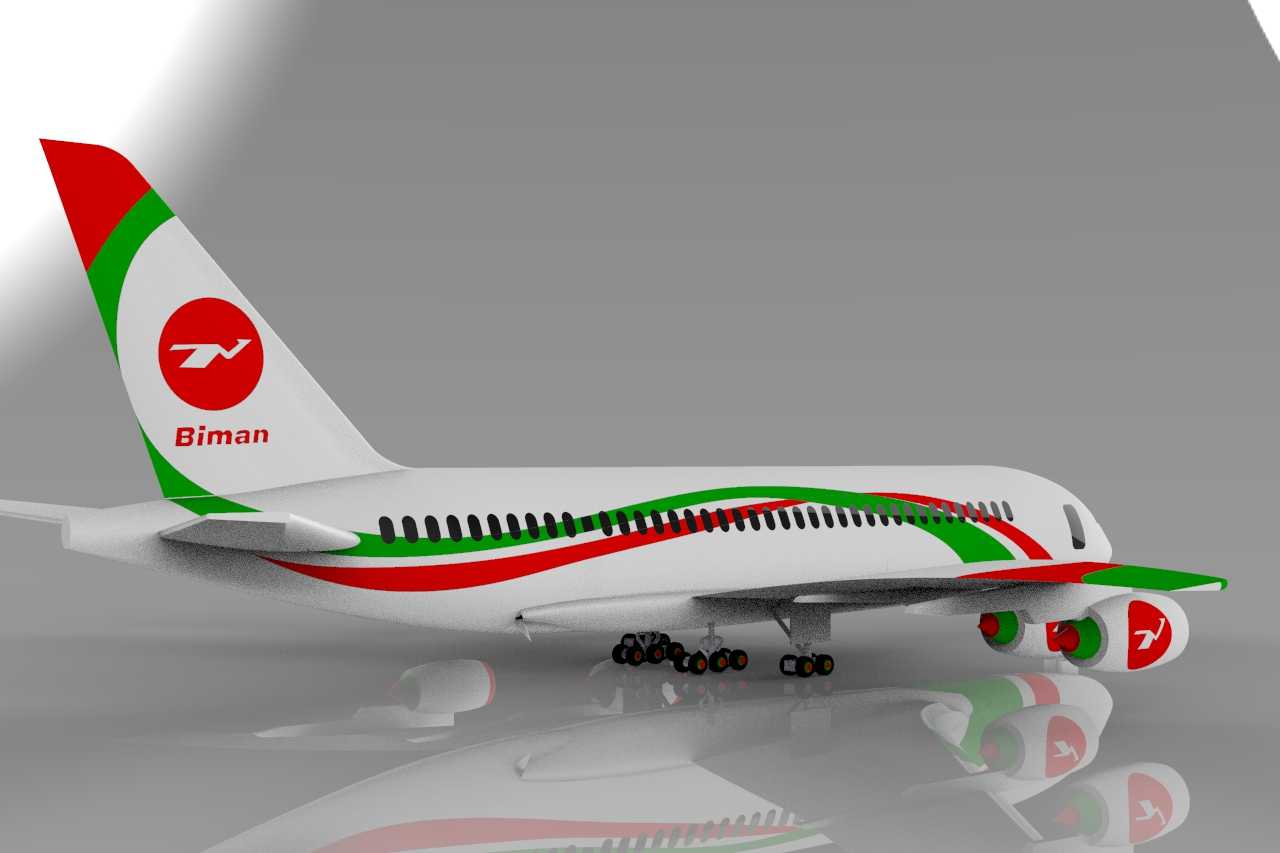 Biman Bangla�����пͳ�a380�����ɻ�