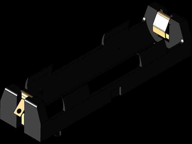 Keystone Electronics 18650单电池支架(S-Tab)