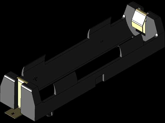 Keystone Electronics 18650单电池支架(SMT)