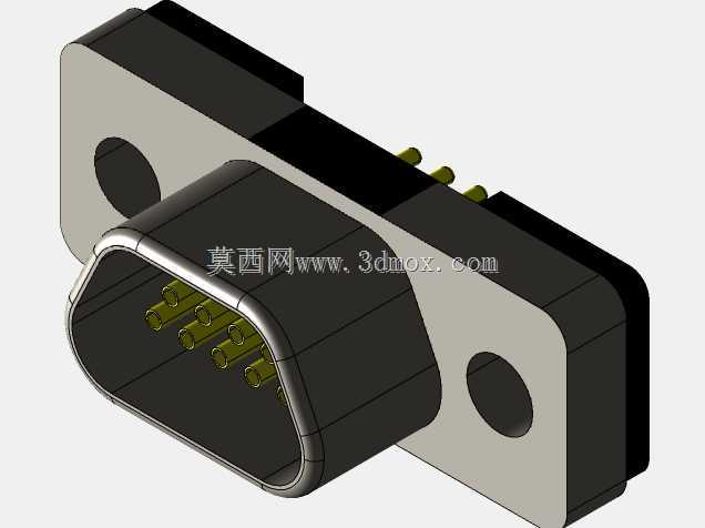 Norcomp 380,MICRO-D系列,9路PCB D-sub公外壳连接器,带母插脚