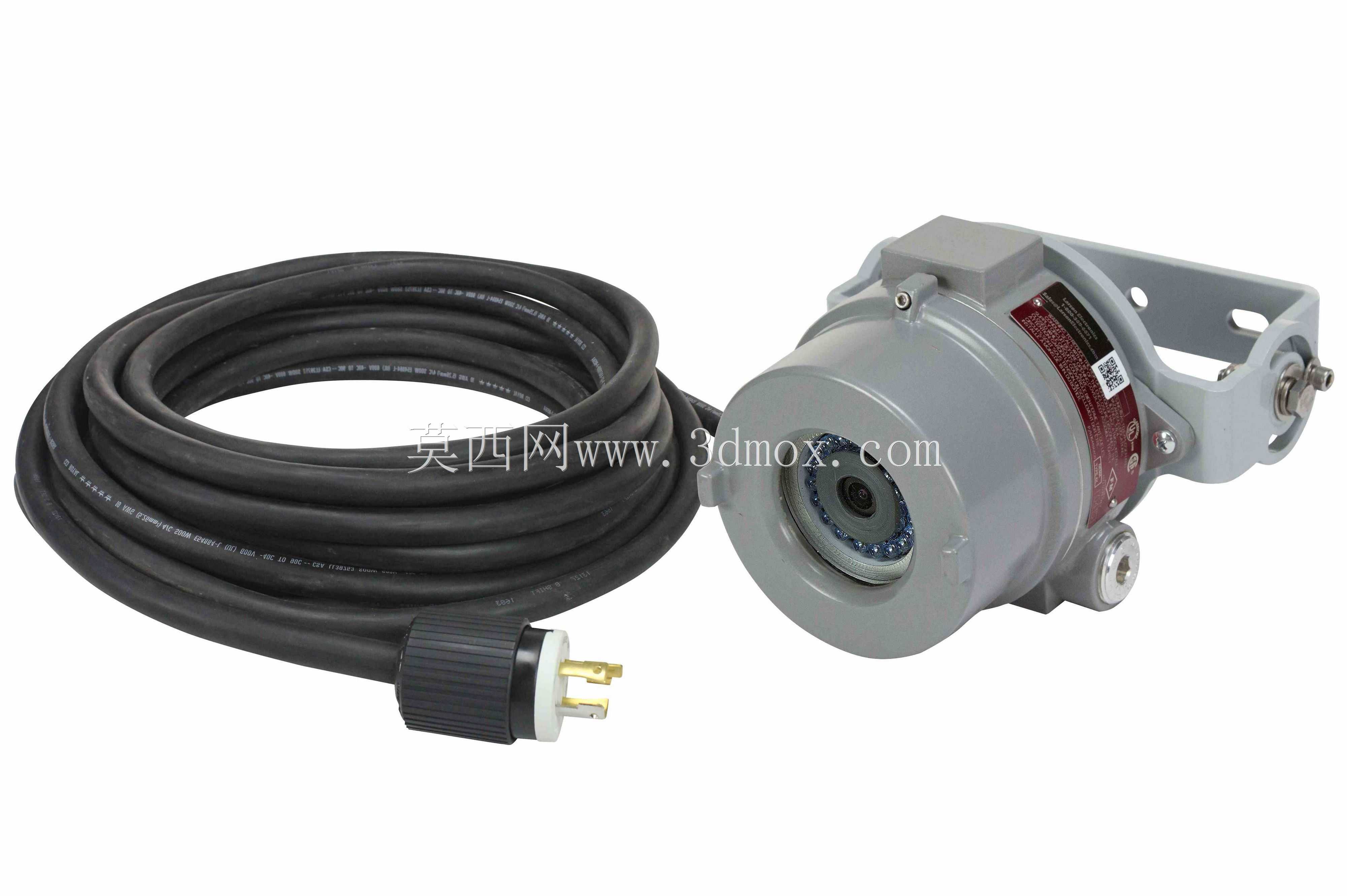 防爆1080p模拟便携式观察摄像机-昼夜红外-120/240V-25'电源线\u0026插头