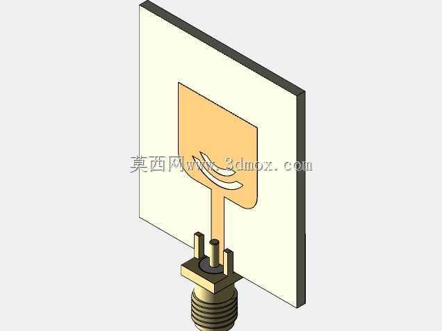 紧凑型非均匀匹配圆槽超宽带单极PCB天线