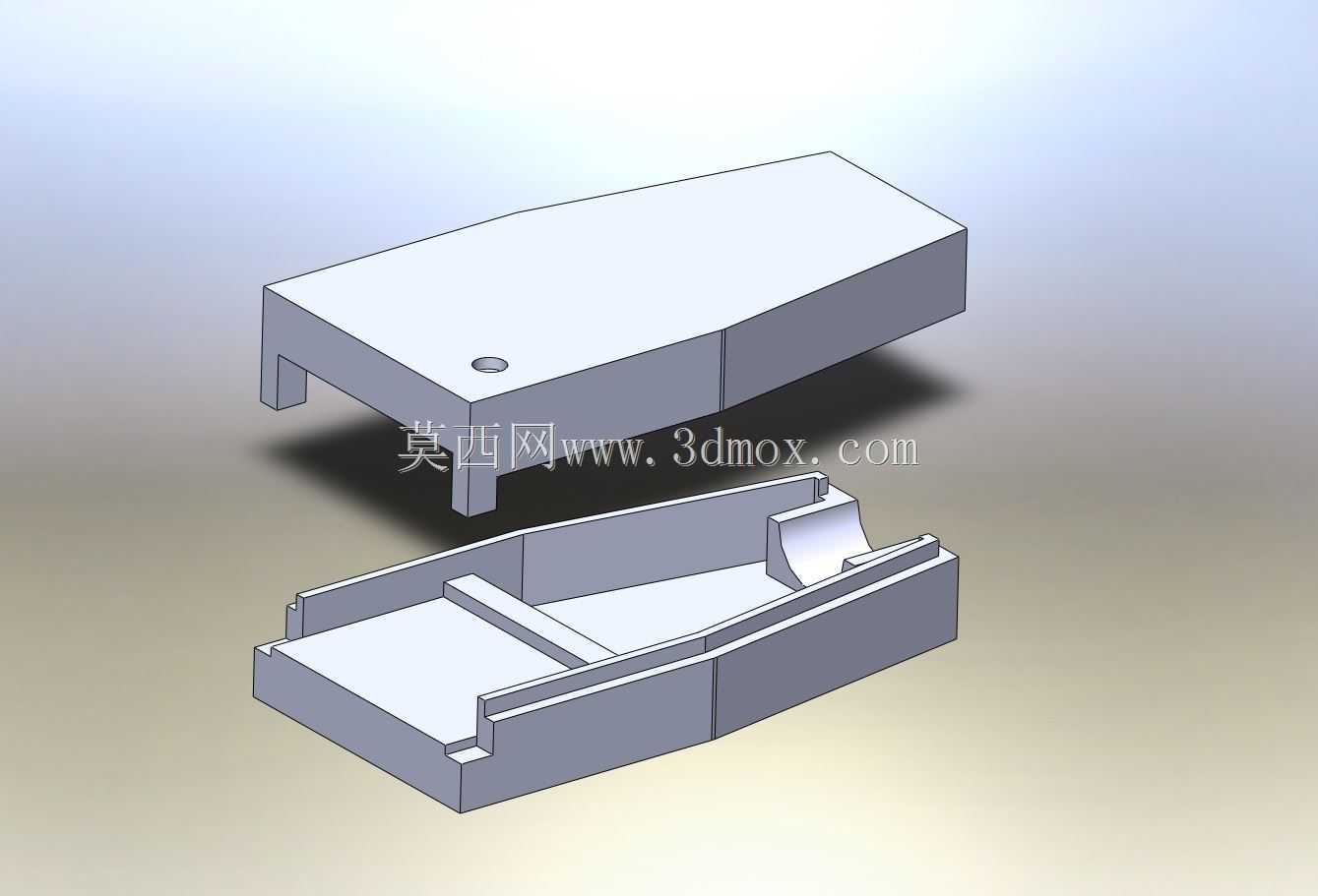 3D可打印塑料外壳,用于3D机器人遥测收发器和电缆插头