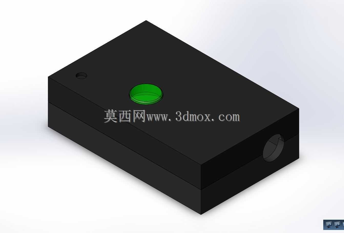 3D可打印塑料外壳,用于3D机器人遥测收发器和电缆插头