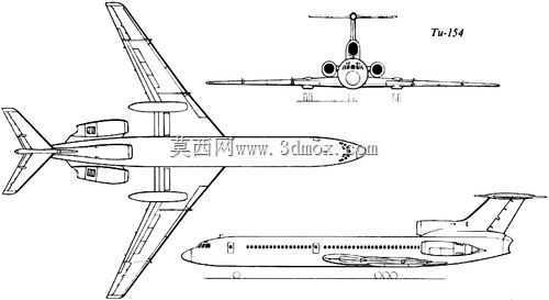 图波列夫Tu-154在PIA装备中的solidworks上