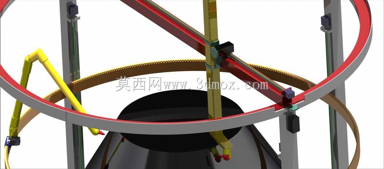 美国宇航局挑战3D打印程序动画/猎户座3D打印机/径向销。