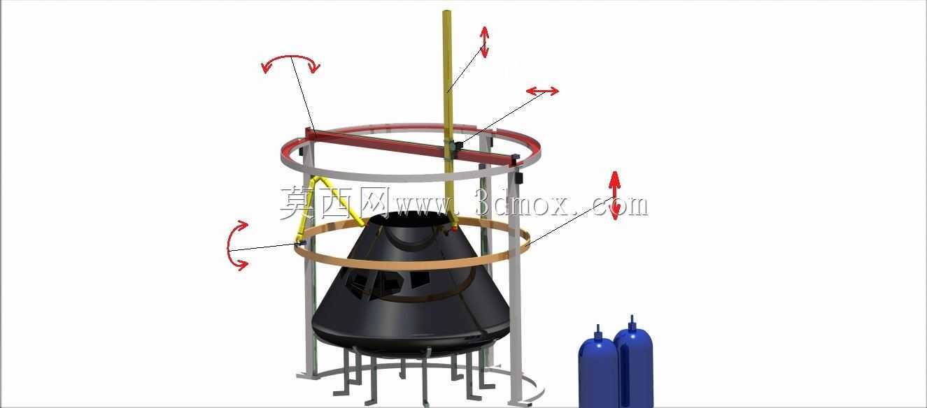 美国宇航局挑战3D打印程序动画/猎户座3D打印机/径向销。
