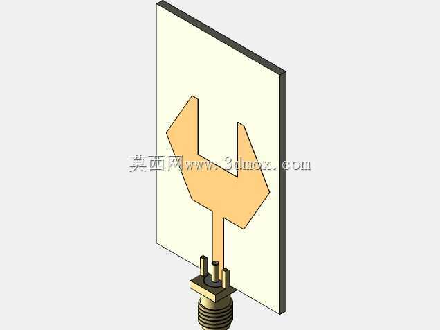 扳手贴片超宽带单极PCB微带天线