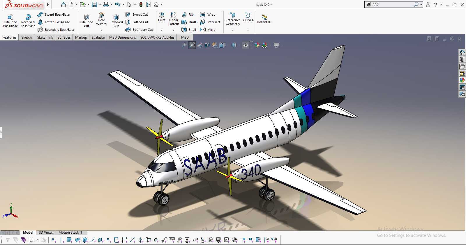 SOLIDWORKS 2020�ϵ�����340�ɻ�