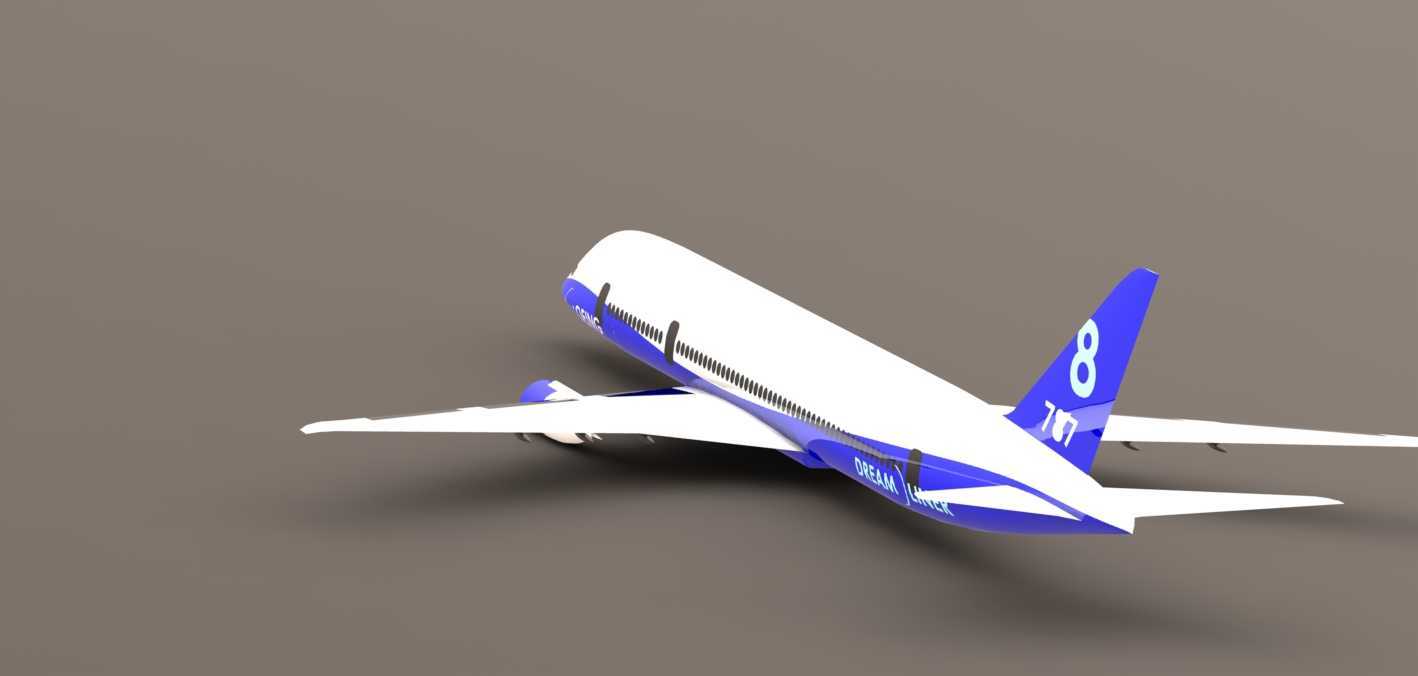 SOLIDWORKS�ϵĲ���787����ͻ���������