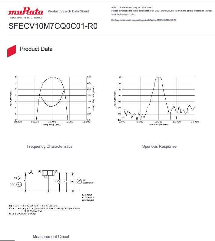 ����10.7 MHz SFECV CERAFIL�մ��˲���