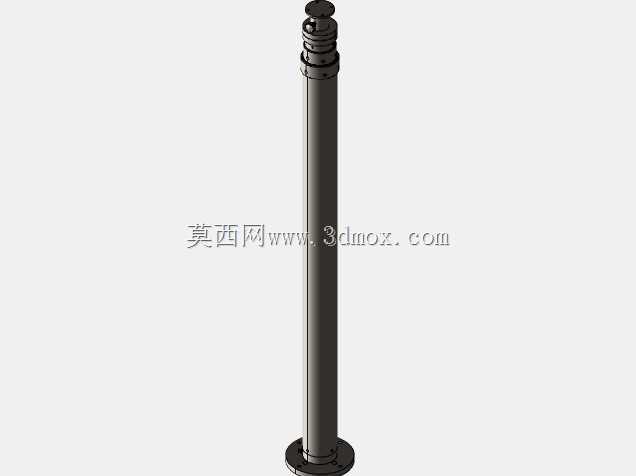 气动灯杆,带内部CCTV电缆-延伸至13.5英尺-气动微型伸缩