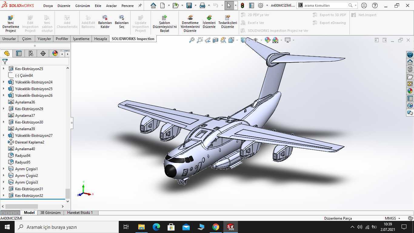 A400M���û��˷ɻ���SOLIDWORKS 2020��