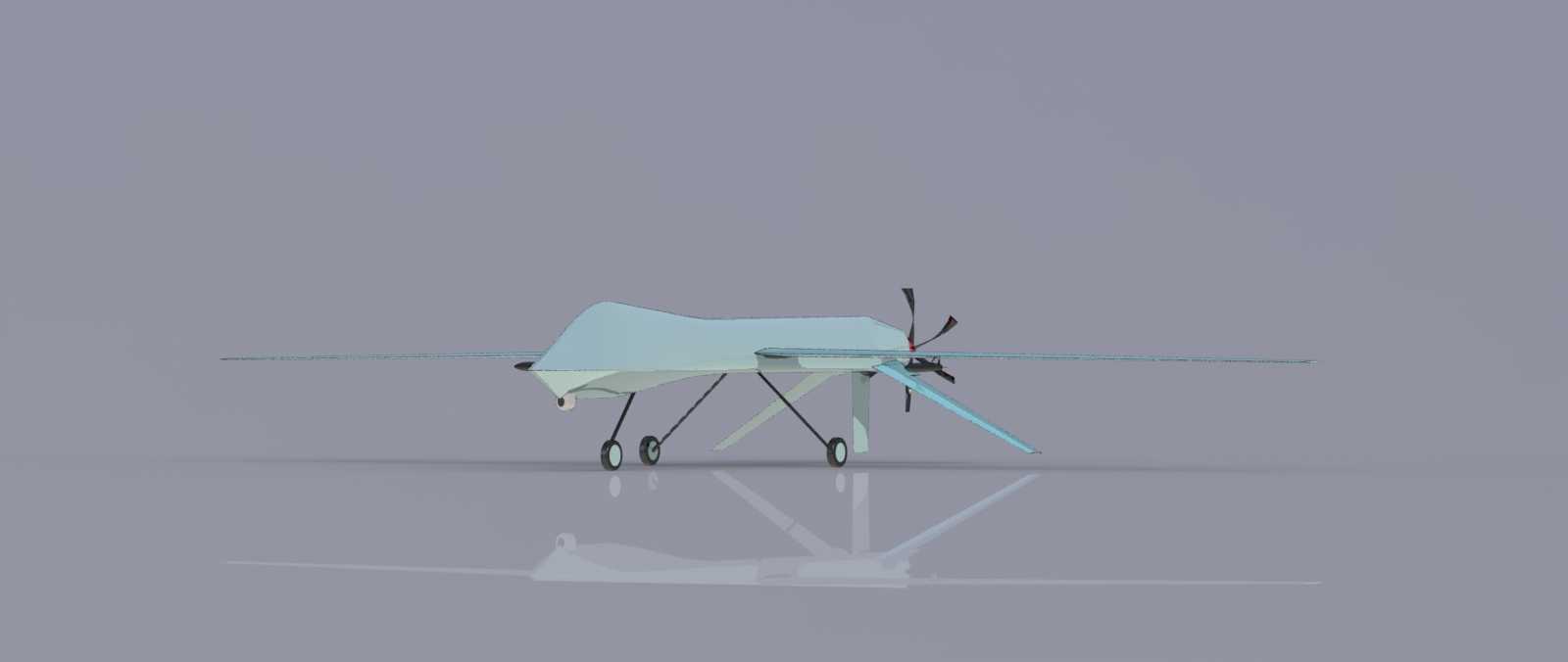 SOLIDWORKS�ϵ�MQ-1��ʳ�����˻�