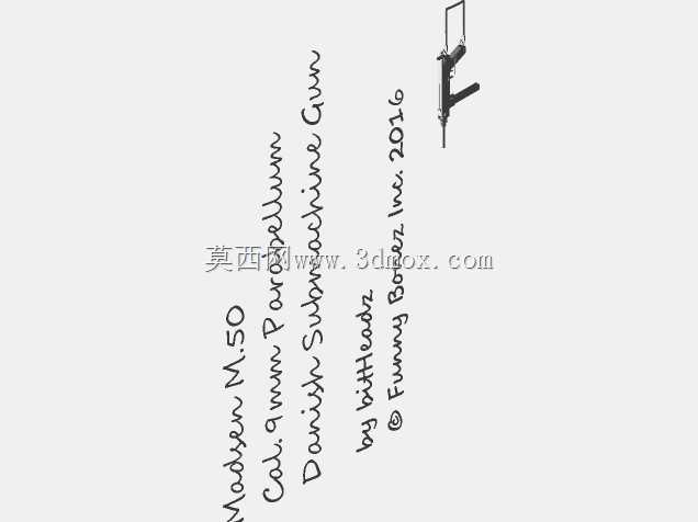 麦德森M.50丹麦冲锋枪Cal。9mm副细胞膜