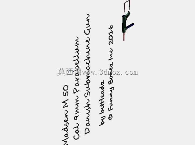麦德森M.50丹麦冲锋枪Cal。9mm副细胞膜