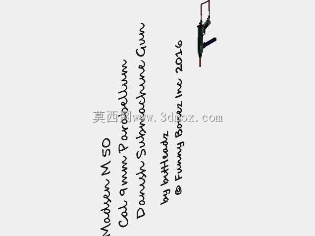 麦德森M.50丹麦冲锋枪Cal。9mm副细胞膜