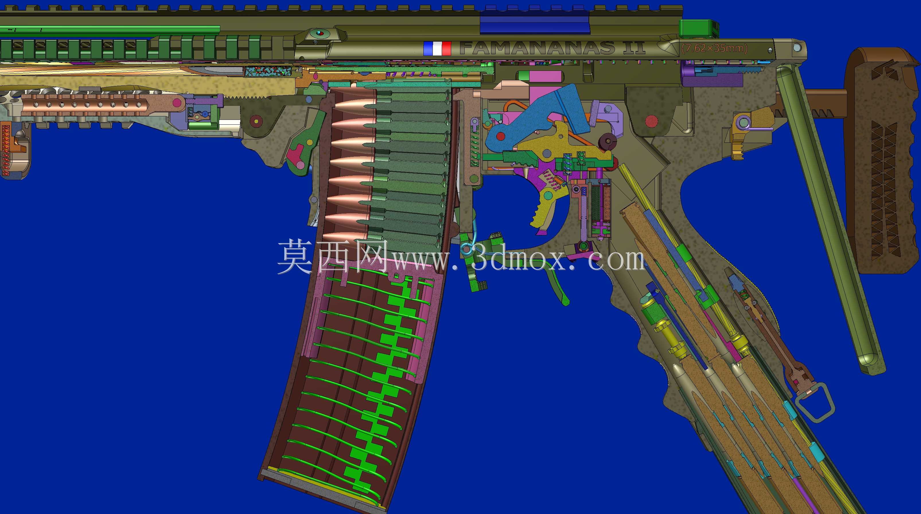 概念设计定制300灯罩黑色aac 7.62x35mm钎焊正在进行V.3