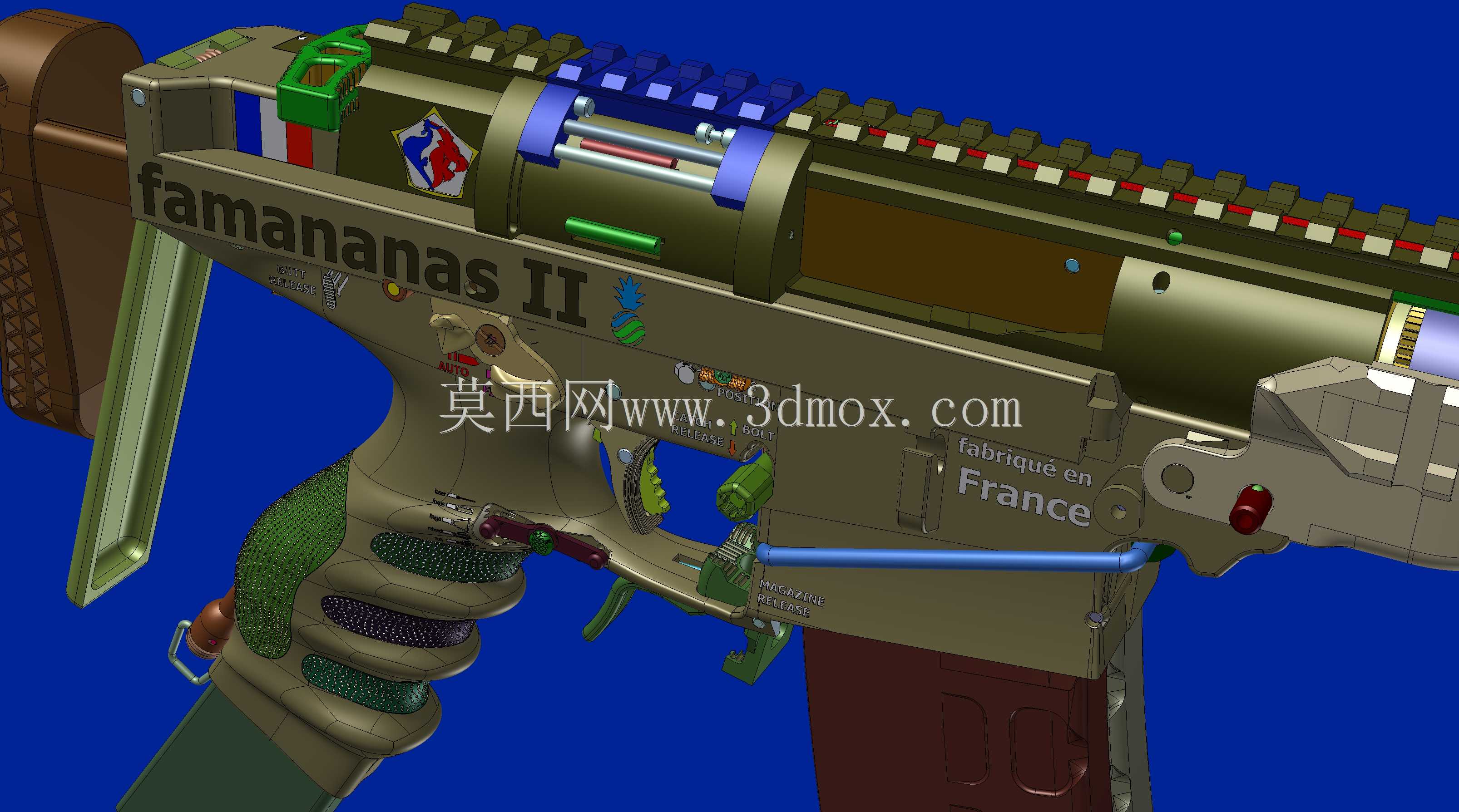 概念设计定制300灯罩黑色aac 7.62x35mm钎焊正在进行V.3