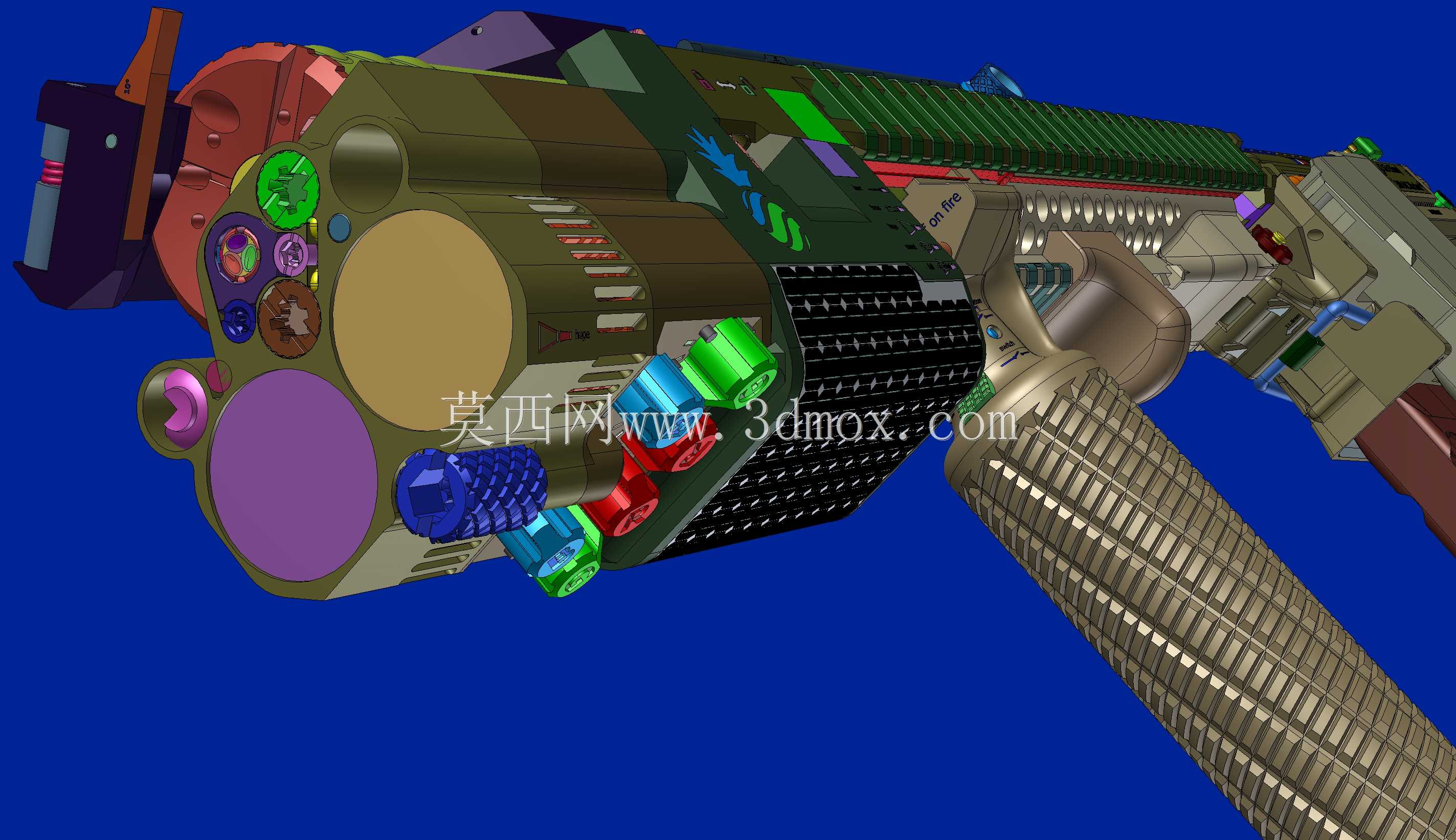 概念设计定制300灯罩黑色aac 7.62x35mm钎焊正在进行V.3