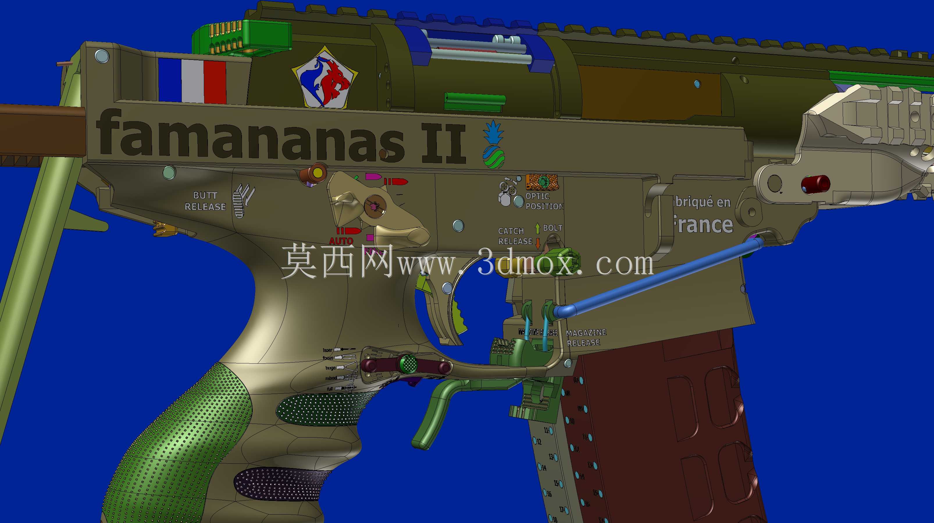 概念设计定制300灯罩黑色aac 7.62x35mm钎焊正在进行V.3