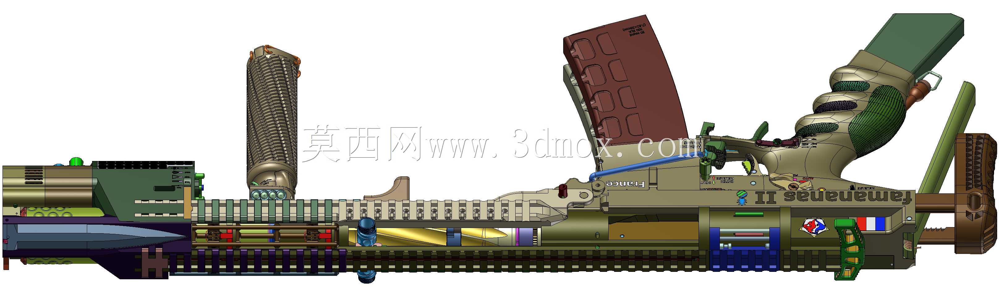 概念设计定制300灯罩黑色aac 7.62x35mm钎焊正在进行V.3